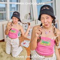 asissyclub - lazy everyday in DARK CHOCOLATE หมวกบักเก็ตลูกฟูก สีดำ