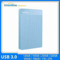 UnionSine HDD 2.5 "ฮาร์ดไดรฟ์ภายนอกแบบพกพา320Gb500Gb750Gb1Tb ที่เก็บข้อมูล USB3.0เข้ากันได้สำหรับ PC, Mac,เดสก์ท็อป,