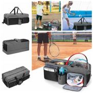 ROMOLA Durable Tennis Crossbody Bag Raquet Carrier Gray Tennis Equipment