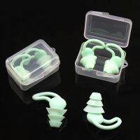 1 Pair New Swimming Earplugs Protective Silicone Swim Prevent Water Diving Triple Soundproof Anti noise Sleep Study Earplugs