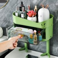 [COD] Toilet shelf above the toilet bathroom wall hanging multi-functional punch-free washstand storage wholesale