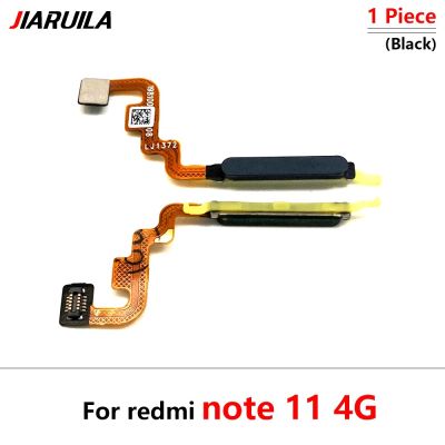 ของแท้สำหรับ Xiaomi Mi Poco M4 Pro 4G Redmi Note 11 4G เซ็นเซอร์ลายนิ้วมือกลับบ้านกุญแจปุ่มเมนูอะไหล่ LPX3765สายเฟล็กซ์ริบบอน