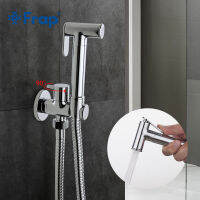 Frap 1 Set Solid Brass Single Cold Water Corner Valve Bidet Function Cylindrical Hand Shower Tap Crane 90 Degree Switch F7501