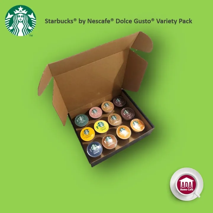 Starbucks by Nescafe Dolce Gusto Capsules Trial Variety Pack Toffee Nut
