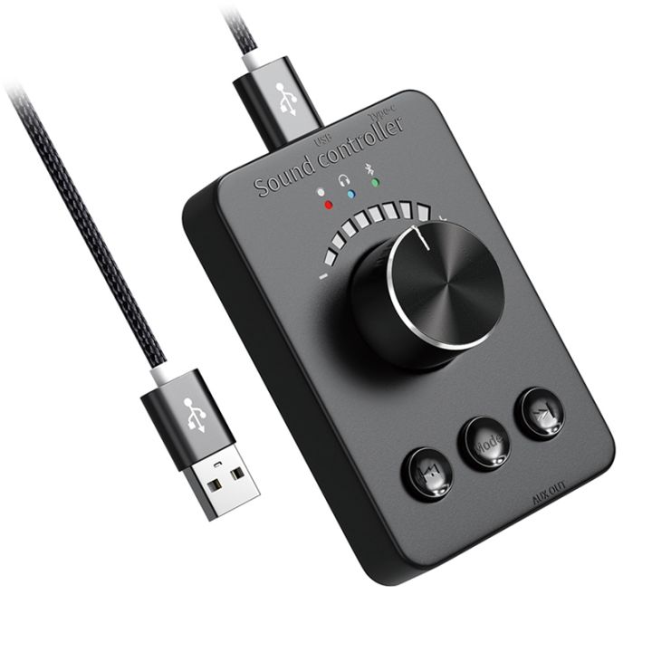 Usb External Volume Control Adjust Knob Bluetooth 5.1 With Play Pause Skip  Mute 3 Volume Control Modes Audio Adjust | Lazada.Vn
