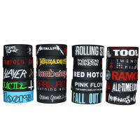 5PCS Wide Rock Band Music Metal Band Punk Elastic Silicone Wristband Fans Gifts Souvenirs Collectibles Mens celets