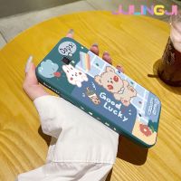 Jlingji เคสปลอกสำหรับ Samsung J7นายก J7ไพรม์2เคสดีลายกระต่ายโชคดีสวยงามบางดีไซน์ใหม่เคสโทรศัพท์ป้องกันขอบสี่เหลี่ยมเคสนิ่มเคสปลอกซิลิโคนกันกระแทก