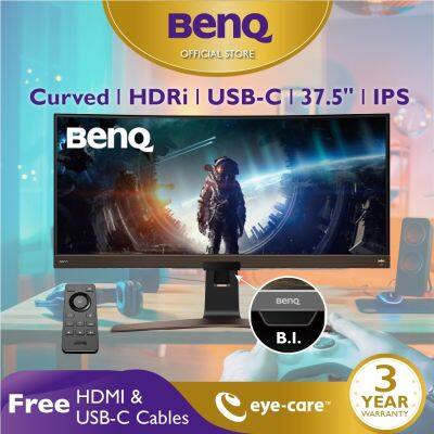 BenQ EW3880R 37.5นิ้ว WQHD HDRi IPS Ultrawide Curved Immersive Entertainment Monitor (จอคอมโค้ง, มีรีโมตคอนโทรล)