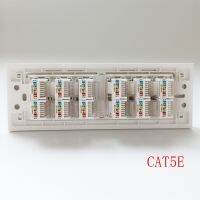 12พอร์ต CAT5E CAT 6 RJ45 Ethernet LAN ผนังแผง118ประเภทอินเทอร์เน็ตใบหน้าปก