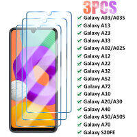 3PCSป้องกันสำหรับSamsung A52 A32 A72 A02 A12 A22 ป้องกันหน้าจอSamsung A30S A10 A20 A50 a70 A03 A13 A23 A33 แก้ว-hdfssaa