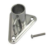 Boat Cleat Stanchion Socket 90° Anti Rust with Triangular Base and Buttress for Replace