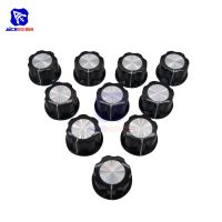 10PCS/Lot Insert Dia. 6mm Knurled Shaft 16mm Width x 12mm Height Rotary Potentiometer Cap Switch Control Knob