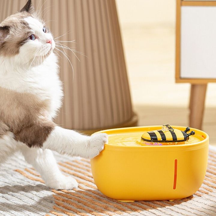 น้ำพุสำหรับแมวอัตโนมัติ2000มล-อุปกรณ์รดน้ำปริมาณมากสำหรับแมวดื่ม-usb-ชาร์จเครื่องจ่ายน้ำแมวสัตว์เลี้ยงน่ารัก