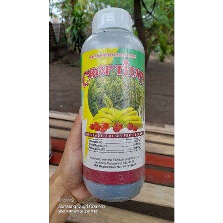 ♦Crop Titan Hi-Grade Foliar Fertilizer(1liter) | Lazada PH