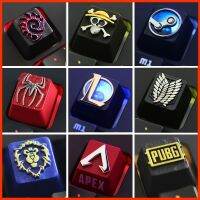 สังกะสีอลูมิเนียม Keycap Cat Claw LOL Marvel Interstellar APEX Gaming Mechanical คีย์บอร์ดโปร่งแสงปุ่มกดส่วนบุคคล