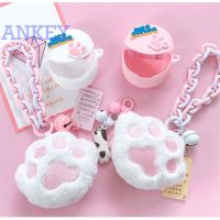 Case for OPPO Enco Air 3 Bluetooth Headset Air3 Encoair3 Silicone Protective Cute Cartoon Plush Cat Claw Anti Drop Soft