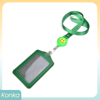 ✨ Konka ID Name Card Holder Badge Retractable Reel recoil ID Badge lanyard เข็มขัดคลิป