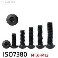 ●  ISO7380 M1.6 M2 M2.5 M3 M4 M5 M6 M8 M10 M12 304 A2 Mushroom Round Black 10.9 grade Hex Socket Button Head Allen Bolt Screw