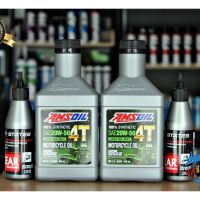 ของแท้ มีบาร์โค็ด น้ำมันเครื่อง AMSOIL 20W-50 สังเคราะห์ 100% จำนวน 2 ขวด + น้ำมันเฟืองท้าย STATES จำนวน 2 ขวด