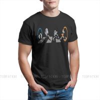 Portal Game Tshirt For Men Aperture Road Classic Soft Leisure Sweatshirts T Shirt Novelty New Design Loose S-4XL-5XL-6XL