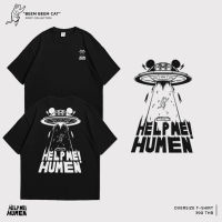 HLHM/เสื้อลายแมวถูกจับตัวไปตอนปุ๋ง เสื้อยืดผูัชาย