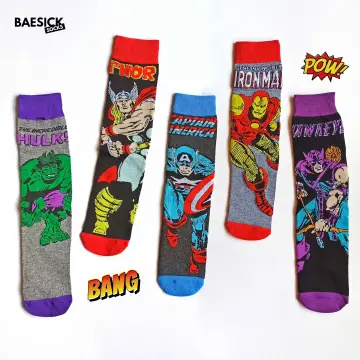 Marvel Socks - Marvel Comics Hulk Crew Socks