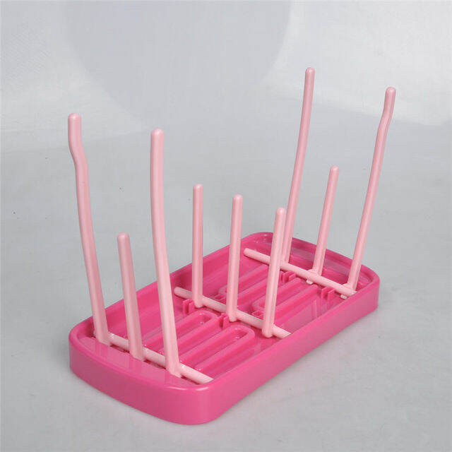 bottle-dry-rack-baby-bottle-drain-drying-racks-blue-pink-baby-bottle-cleaning-dryer-drainer-storage-drying-rack