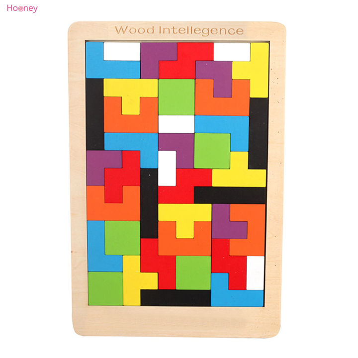 hooney-เกมจิ๊กซอว์แทนแกรมไม้ปริศนาบล็อก-montessori-ที่มีสีสันสำหรับของขวัญวันเกิดเด็กผู้หญิงของเด็กผู้ชาย