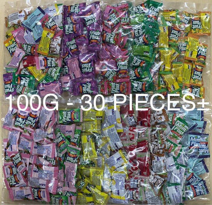 FRUIT PLUS MIXED ASSORTED FRUITS CHEWY CANDY 100G / 30 PIECES± Lazada