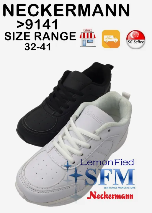 NECKERMANN 9141 All White All Black SIZE 32-41 LACE School Shoes Sneaker  Indoor Outdoor Casual Uniform EVA SHOE LEMONFIED SFM | Lazada Singapore