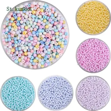 Cheap 660Pcs 3mm High Quality Seed Beads Macarons Frosted Polish Glass Beads  for Bracelet Necklace DIY Jewelry Accessoreis Making