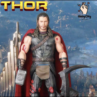 Avengers live-action version of Thor 3 Ragnarok 1:6 Thor static battle damage hand-made model ornaments