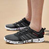 Large Size Summer Men Beach Shoes Outdoor Water Mesh Sneakers Breathable Quick-drying Fishing Travel Aqua Shoes Breathable Cool