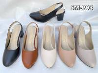 รองเท้าคัทชู Size 36 -41 แบบเปิดส้น ส้นสูง 2 นิ้ว สีสวย เรียบหรู สำหรับสาว ๆ ใส่ทำงาน คะ *เท้าอวบเผื่อ 1 ไซส์คะ*