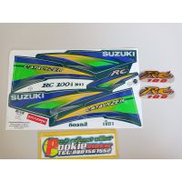 Pro +++ สติ๊กเกอร์ SUZUKI RC 100 ปี 2002 ติดรถสี เขียว ราคาดี สติ ก เกอร์ ติด รถ สติ๊กเกอร์ ออฟ โร ด สติ ก เกอร์ ข้าง รถ กระบะ สติ ก เกอร์ ข้าง รถ สวย ๆ