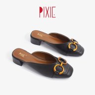Giày Sục 5cm Mũi Vuông Gắn Khoá Pixie X803 thumbnail