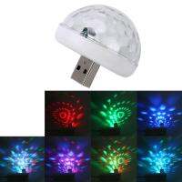 AutoAccessories Universal PC Car Stage Party DJ USB LED Atmosphere Lights Colorful RGB Lighting Decorative Mini Lamp