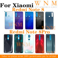 ฝาครอบแบตเตอรี่หลังสำหรับ Xiaomi Redmi Note 8 Pro 8pro Note8พร้อมโลโก้ฝาครอบหลังกระจกแบตเตอรี่อะไหล่เคสประตูด้านหลัง