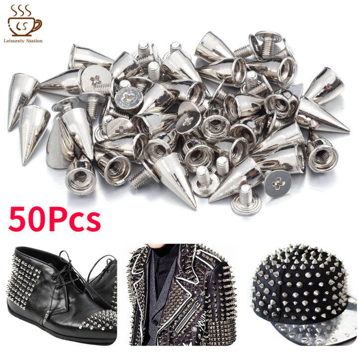 1050Pcs DIY Punk Rivets Metal Spike Rivets Punk Clothes Bag Leather