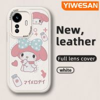 YIWESAN เคสสำหรับ Vivo Y77 5G Y77E 5G Iqoo Z6 Lite เคสการ์ตูนน่ารักเมโลดี้ดีไซน์ใหม่แฟชั่นซิลิโคนนิ่มหนังรูปแบบเคสมือถือกันกระแทกเคสปกป้องกล้อง