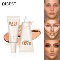 QIBEST ยี่ห้อคอนซีลเลอร์แต่งหน้ารองพื้นกันน้ำ Brighten Face Base Tone Lasting Liquid คอนซีลเลอร์ธรรมชาติ7สี ~