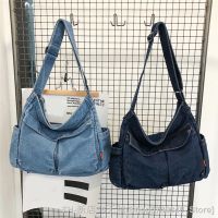 hot【DT】►  Denim Shoulder Crossbody for School Messenger Handbags Large Capacity