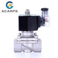 2/2  Normally Closed 12v Electric Solenoid Valve Water 24v 230v 24  1/2  3/4 Stainless Steel IP65 DIN Coil High Temperature Valves