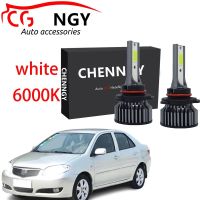 ชุดหลอดไฟหน้า 6000K 80W 12V-24V สีขาว สําหรับ Vios NCP42 2003-2007 2 ชิ้น NEW