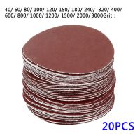 【CW】 20pcs 75mm 3inch Sanding Discs 40 3000Grit Sander Polishing Sandpapers Cleaning Tools