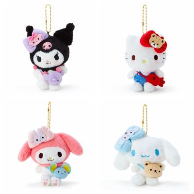 12เซนติเมตร Sanrio การ์ตูนพวงกุญแจตุ๊กตา Kuromi Melody ของฉัน Pochacco P Ompom Purin Cinnamoroll น่ารักนุ่มยัดไส้กระเป๋าจี้