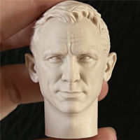 Unpainted 16 Scale Daniel Craig Head Sculpt สำหรับ Action Figure ตุ๊กตาทหารอุปกรณ์เสริมภาพวาดการออกกำลังกาย No.105