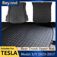 2023 Tesla ด้านหลังสำหรับรุ่น Y Upper Storage Pads TPE กันน้ำ Scratch Resistant รุ่น3 2022 Auto ภายใน Accessorie