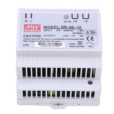 Din rail power supply 60w 12V ac dc converter dr-60-12 power supply 12v 60w good quality