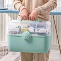 [NEW] Large Capacity Family Medicine Organizer Box Portable First Aid Kit Medicine Storage Container Family Emergency Kit Box